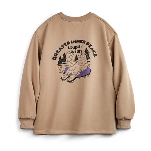 马登工装 美式休闲空气层3D字母印花卫衣圆领宽松卡通插画长袖T恤男秋 商品图6