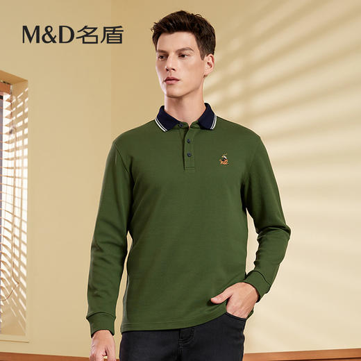 【名盾】Polo翻领长袖T恤MWCP11579B 商品图2
