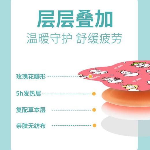 【拯“灸”姨妈痛 玫瑰灸贴】三伏天热敷自发热贴，温暖守护舒缓疲劳，全身宫暖贴三伏贴肩颈热敷贴QQ 商品图1