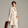 谜底中长款风衣女士2024秋季新品通勤风简约双排扣外套243ME1183 商品缩略图1