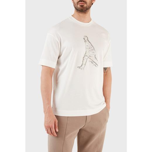 【超惠秒】Emporio Armani 男士 百搭舒适莱赛尔纤维 刺绣签字人行logo 薄款休闲短袖T恤11487 商品图2