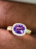1.23ct 3.27g 紫蓝宝戒指 商品缩略图2