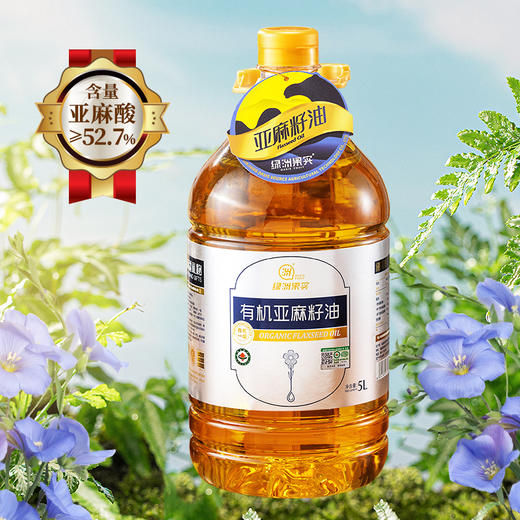 新疆绿洲果实有机亚麻籽油5L  一级籽油 商品图2