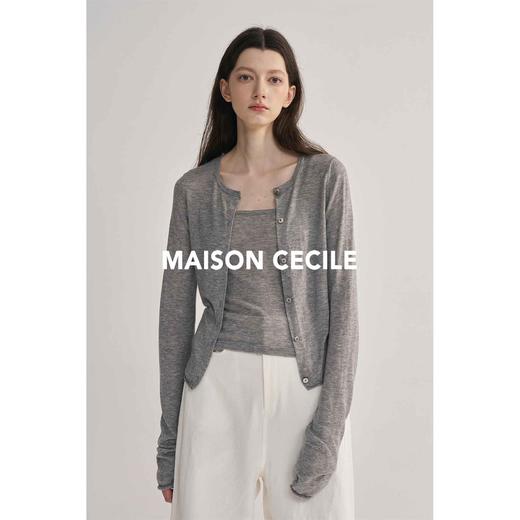 MAISON CECILE 两色软糯亲肤水溶羊毛开衫吊带 商品图1