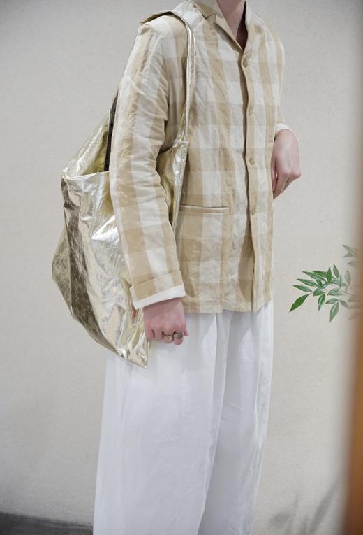 (5折) apuntob 直筒剪裁格纹西装外套 商品图8