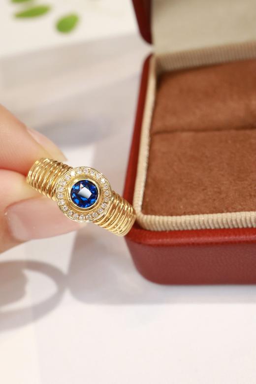 0.50ct 蓝宝石戒指 商品图6