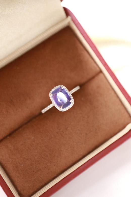 1.35ct 蓝宝石戒指 商品图2