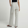 ROMI STUDIO百搭透气 舒适斜纹棉高腰直筒设宽松灰白西裤 K3247 商品缩略图1