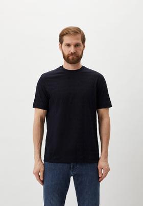 【特惠秒】Emporio Armani 男士全棉针织雕花logo商务休闲短袖T恤 11898
