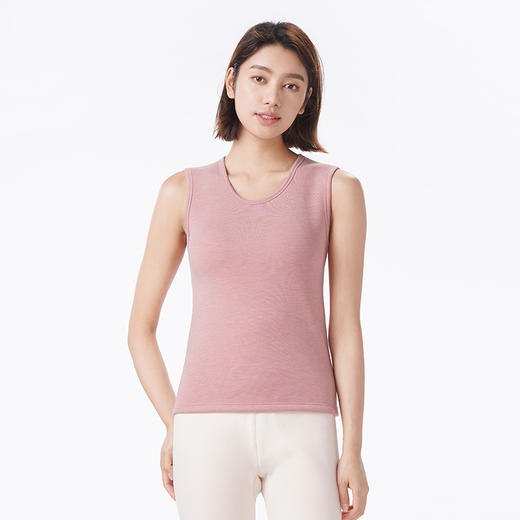 都市丽人保暖衣强暖单件背心天丝德绒复合绒厚女士保暖衣塑身保暖背心LWT4A4 商品图1