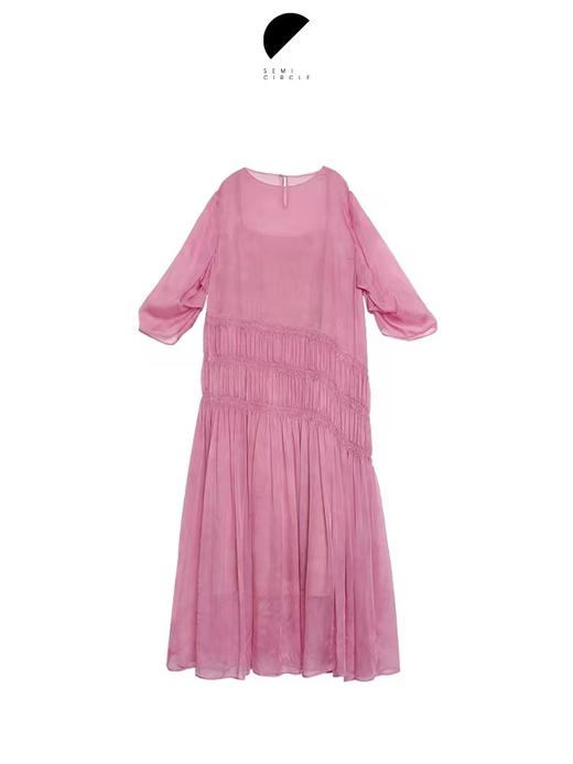 半圆/D24201068/宽松绝美桑蚕丝连衣裙 商品图3