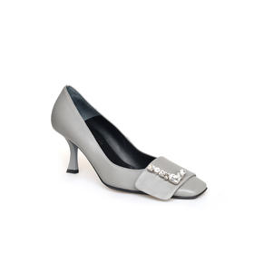 豪麟名鞋LORIBLU女鞋皮鞋羊皮革LR56P灰色