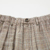 谜底格纹五分裤女士2024秋新品通勤风复古高腰透气裤子243MK1125 商品缩略图3