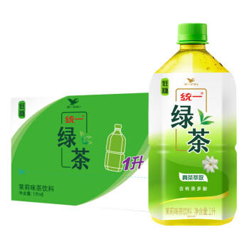 统一 绿茶 1L*8瓶 整箱装 调味茶饮料（新老包装随机发货） 商品图2