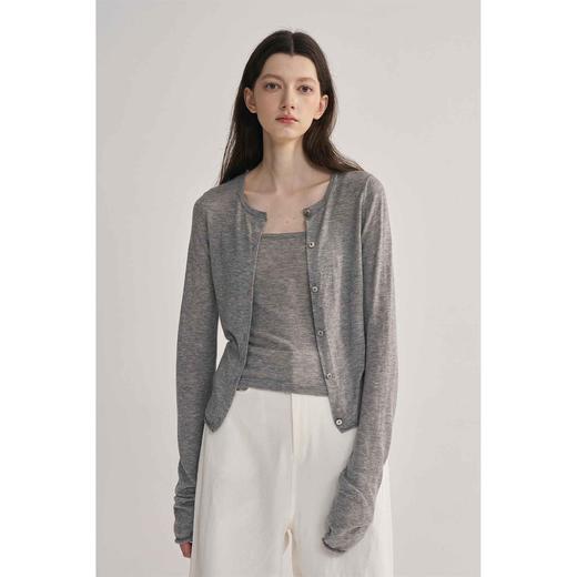 MAISON CECILE 两色软糯亲肤水溶羊毛开衫吊带 商品图0