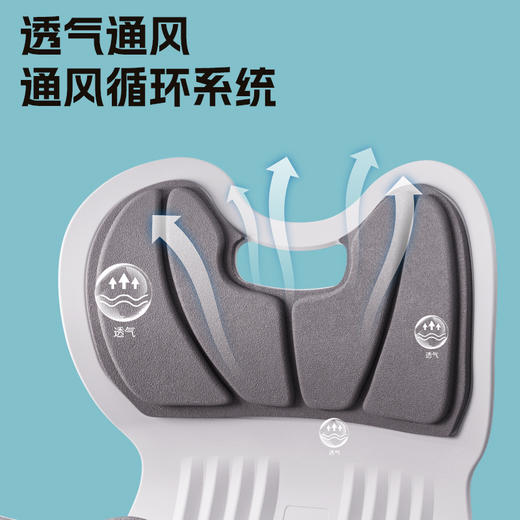 朗得动 人体工学坐姿矫正护腰坐垫（三色可选） 商品图5