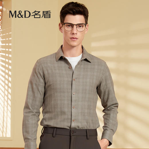 【名盾】梭织长袖衬衫MWCB31581A 商品图0