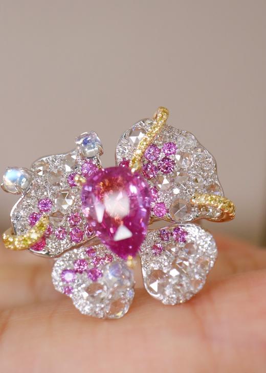 2.33ct 7.05g 帕帕拉恰戒指 商品图0