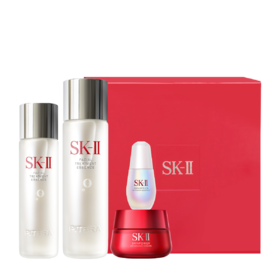 32325103001	SK-II	【年货礼盒】网红三件套神仙水小灯泡精华大红瓶美白护肤品套装