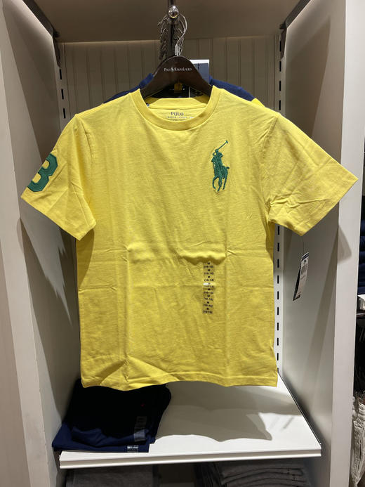 Polo Ralph Lauren 男大小童刺绣马标纯棉透气大3号圆领短袖T恤 商品图2