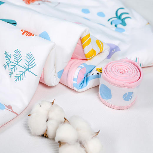 贝彤针织棉双胆抱被粉色/蓝色100*100cm 商品图4