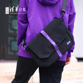 清华文创简约休闲环保斜挎包
