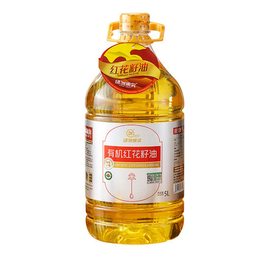新疆绿洲果实有机红花籽油5L  一级籽油 商品图1