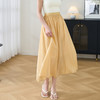 剩M/L/XL/XXL 米思阳2025夏季新款时尚简约天丝半身裙高腰纯色百搭A字裙女2650 商品缩略图5