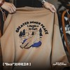 马登工装 美式休闲空气层3D字母印花卫衣圆领宽松卡通插画长袖T恤男秋 商品缩略图1