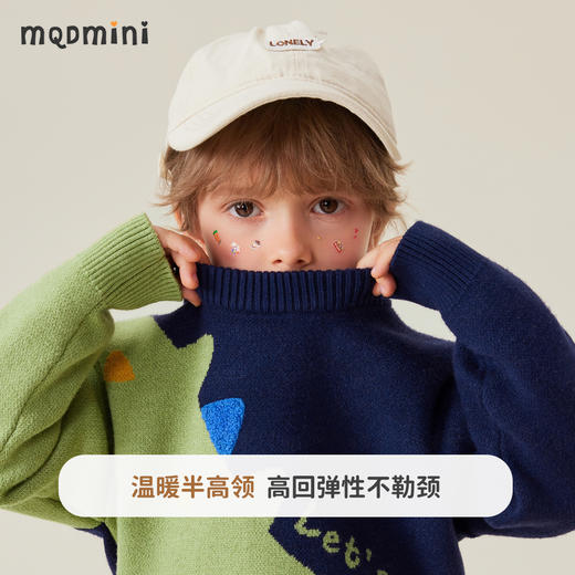【90-120】【MQDmini】男童针织毛衫卡通撞色毛衣 商品图3
