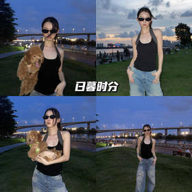 新品上身 | 日暮时分，挂脖背心包裹惬意心情💫