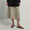 ROMI STUDIO“法式优雅” 气质纯色高腰松紧过膝长款半裙Q3349 商品缩略图2