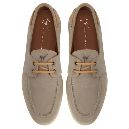 Giuseppe Zanotti 男士金属签名徽标休闲平底鞋 灰色 EU40023002 商品图3