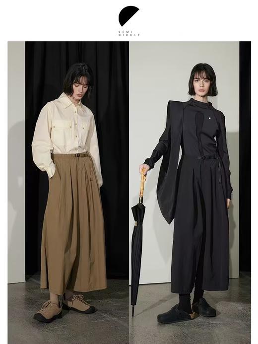 半圆/D24401476/轻运动户外宽松裙裤 商品图1