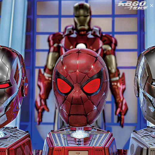 KILLERBODY千世机甲蜘蛛侠头套头盔漫威正版cos风漫威1:1收藏级可穿戴可动眼 商品图3