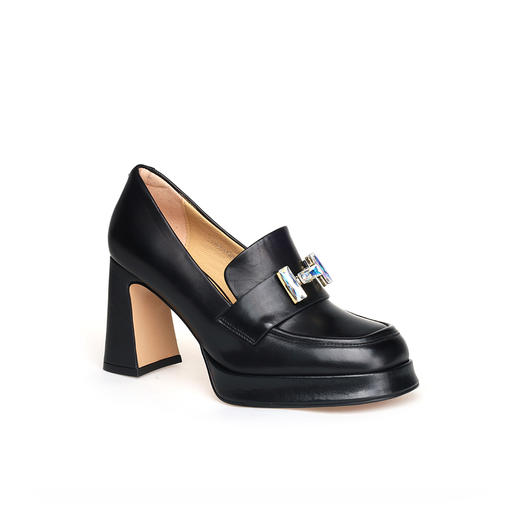 豪麟名鞋奥莱迪嘉女鞋深口鞋胎牛皮革DJELA42WS003黑色  原价2260元 商品图0