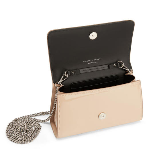 Giuseppe Zanotti 女士金属签名徽标单肩包 浅褐色 EB40007003 商品图2