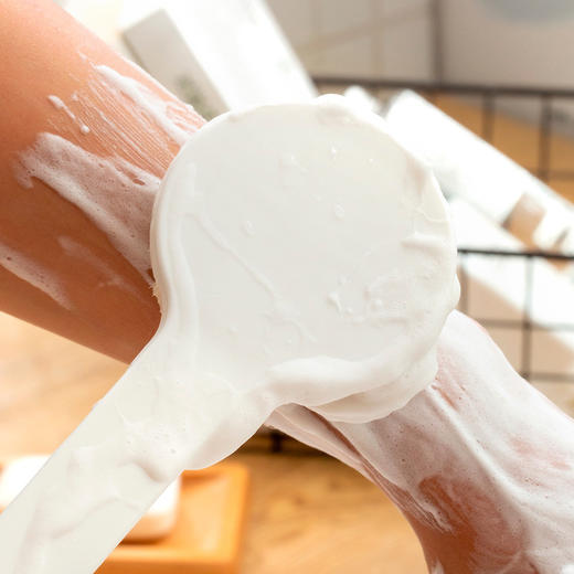 【9.9元抢！无印同款日式搓澡刷】洗澡刷搓澡沐浴刷无印长柄，刷毛浓密起沫丰富搓背方便，搓澡巾沐浴球软毛身体浴刷搓背神器用品QQ 商品图2