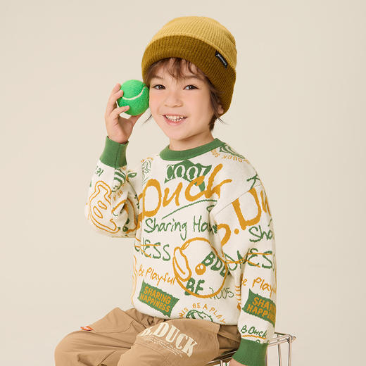 B.Duck小黄鸭童装春秋针织衫105-150 BF3512023 商品图0