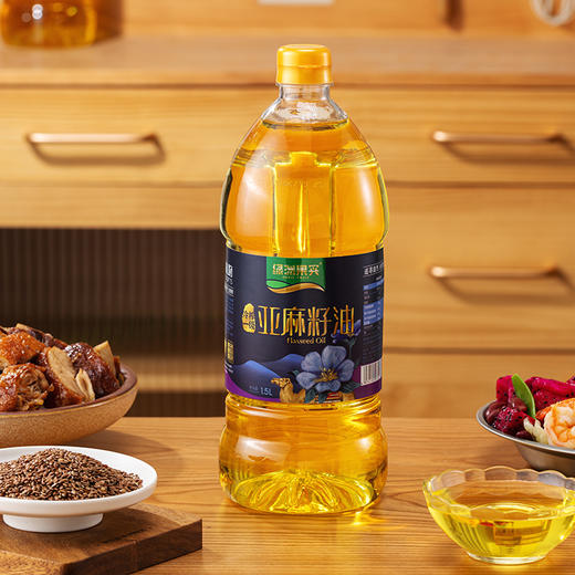 绿洲果实亚麻籽油  一级籽油 商品图10