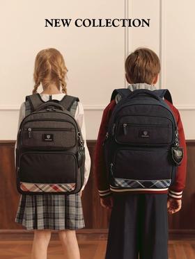 开学装备elandkids衣恋童装书包小学生男女童1-3年级复古学院风双肩包书包