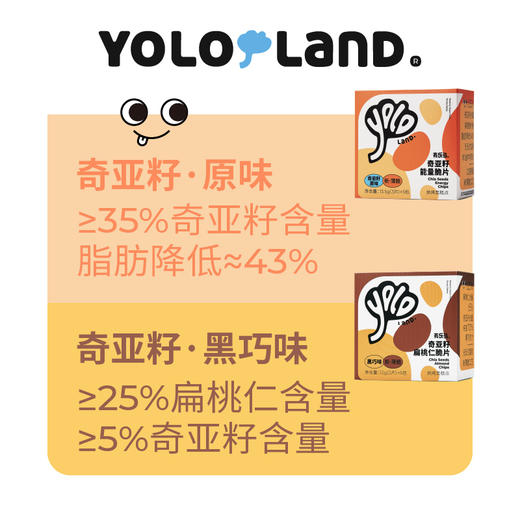 奇亚籽种子能量脆片 3盒 进口白奇亚籽（含量超过26%）；高蛋白、高膳食纤维 有乐岛 商品图0