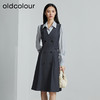 oldcolour秋季新款假两件衬衫式西装连衣裙女职场穿搭P341007A1 商品缩略图1
