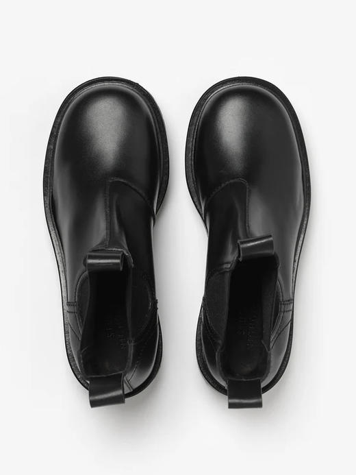 Studio Nicholson 黑色/棕色KICK圆头牛皮切尔西靴 商品图2