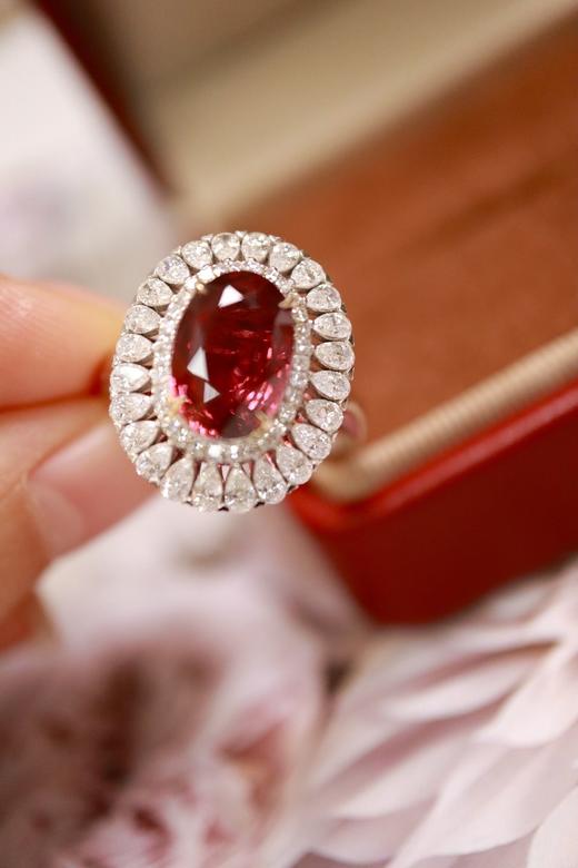4.08ct 红宝石戒指吊坠 商品图0