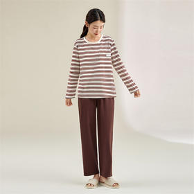 康妮雅女式长袖长裤套头套装