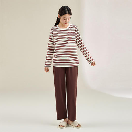 康妮雅女式长袖长裤套头套装 商品图0