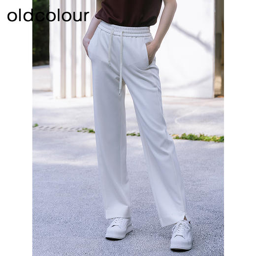 oldcolour秋季新款直筒阔腿裤女垂感休闲宽松裤子女P330705A1 商品图0