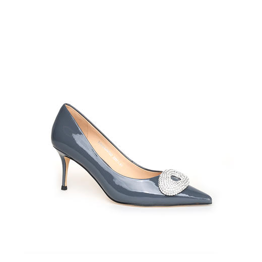 豪麟名鞋奥莱迪嘉女鞋皮鞋牛移膜革DJHJA42WP022灰色  原价1960元 商品图0