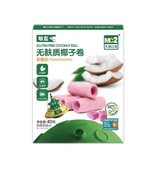 本丁敏星无麸质/无小麦椰子卷40g（三种口味） 商品图1
